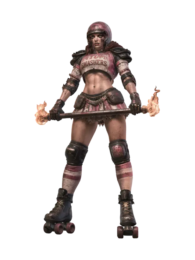 RollerDerby-CheerViolence-AtomSmasher-29 - Atom 3D model, vytvořený pomocí AI