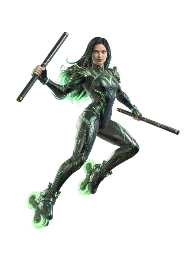 Nenesisters-Jade-01 - Velocity 3D model, vytvořený pomocí AI