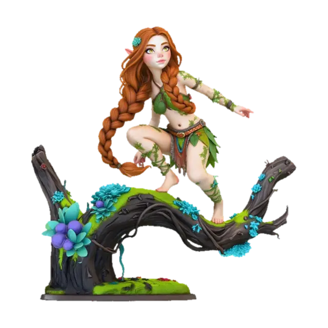 Forest Sprite 18A - Aesthetic 3D model, vytvořený pomocí AI