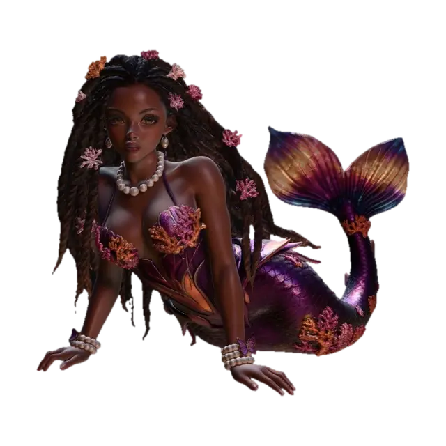 Modello 3D Coral Crown Mermaid - Fable, generato dall’IA