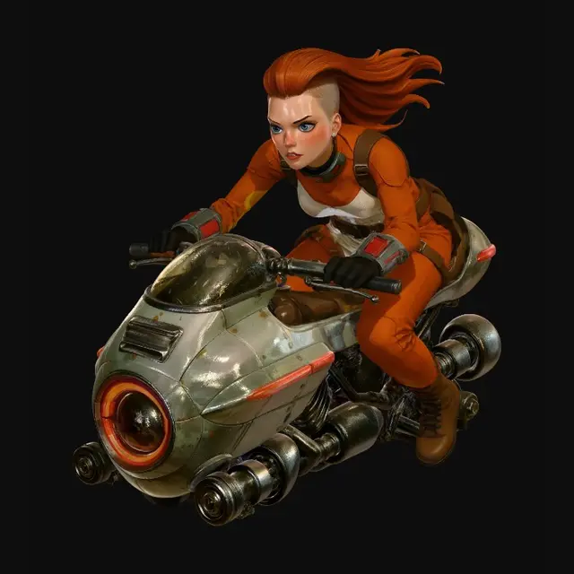 3D model for Crimson Rider