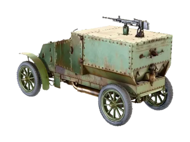 Armored Relic - Ww1 3D model, vytvořený pomocí AI