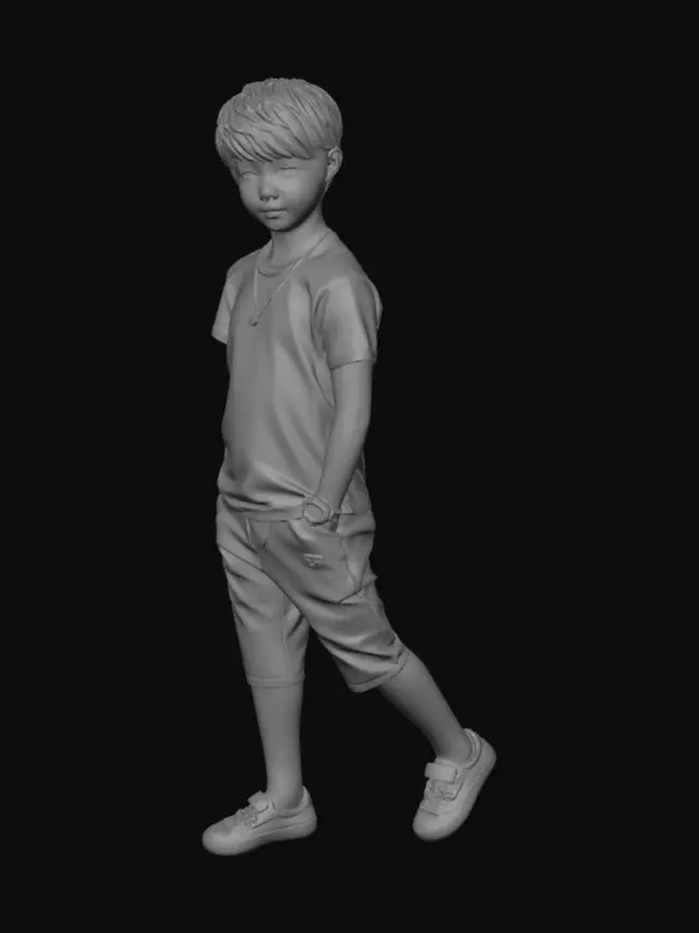 3D model for Brushstroke Boy