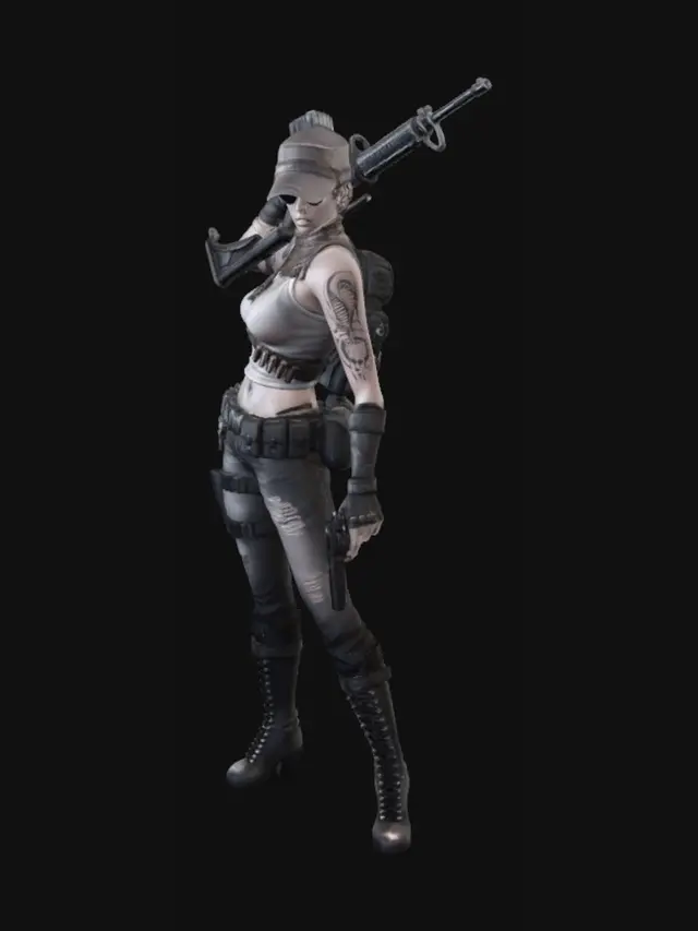 3D model for Wasteland Warrior