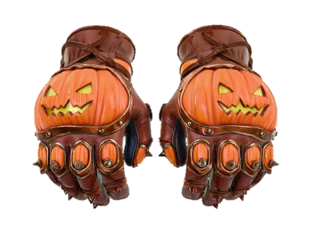 Pumpkin Gauntlets 3D model, vytvořený pomocí AI