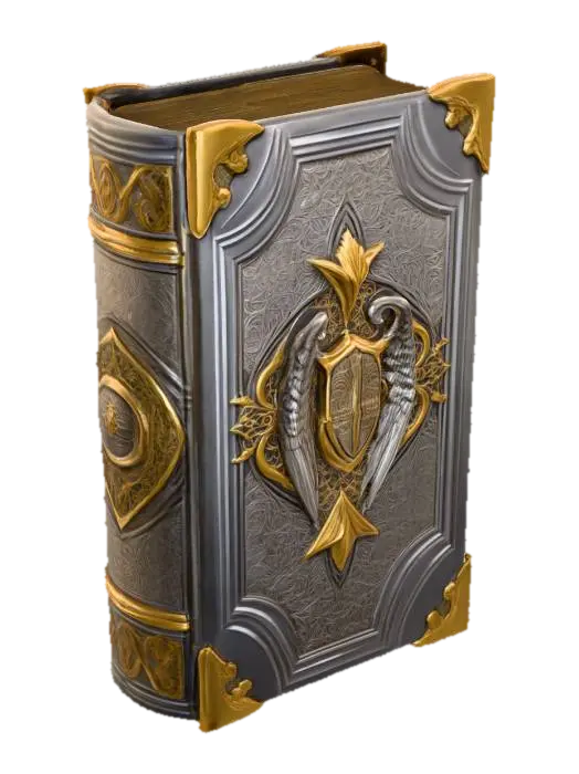Celestial Tome - Stars 3D model, vytvořený pomocí AI