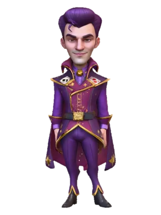 Magician Royale 3D model, vytvořený pomocí AI