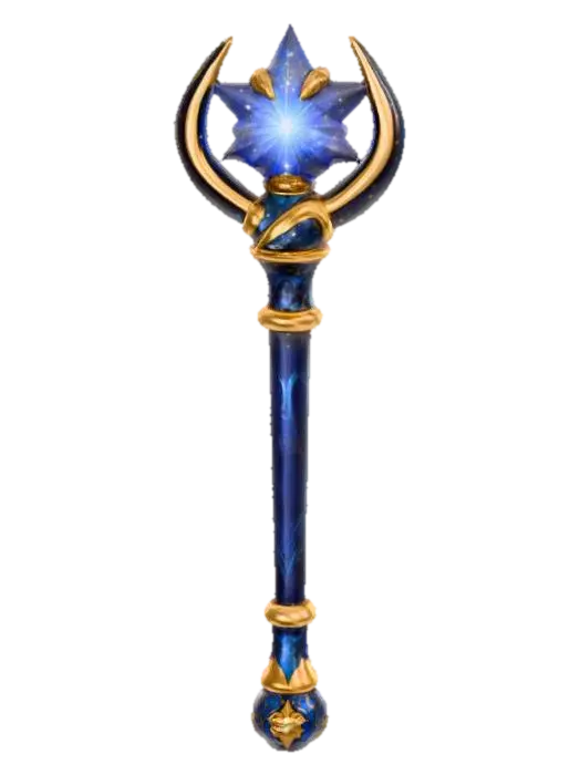 Astral Scepter - Wand 3D model, vytvořený pomocí AI