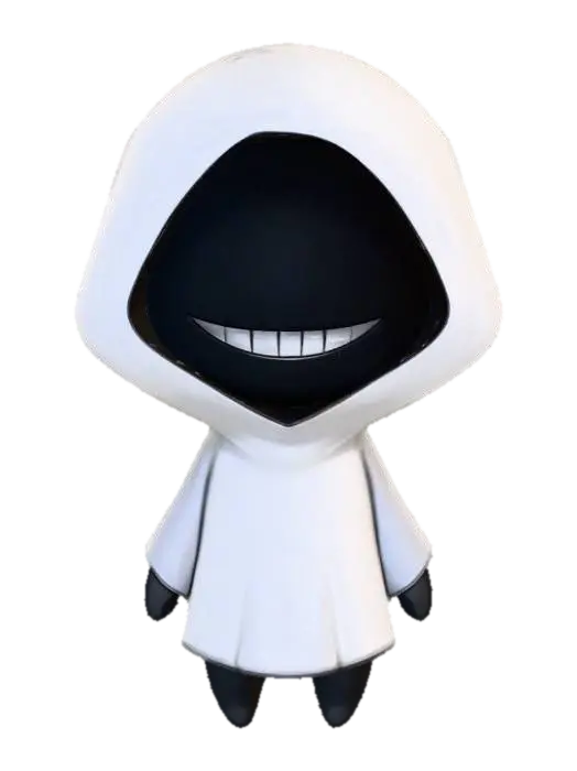 Shadow Monk 3D model, vytvořený pomocí AI