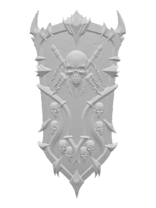 3D model for Crimson Skull Shield