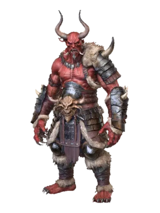 Infernal Warlord - Oni 3D model, vytvořený pomocí AI