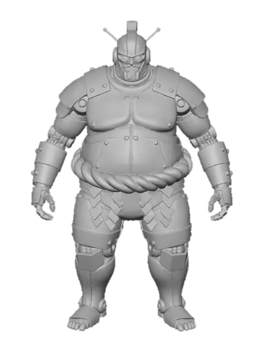 3D model for Samurai Bot, #villain#