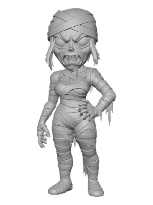 3D model for Mummy Monster Girl, #Halloween2025#