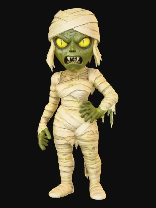 3D model for Mummy Monster Girl, #Halloween2025#