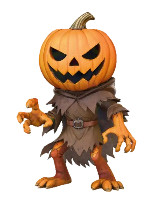 Pumpkin Fiend, #Halloween2025# 3D model, vytvořený pomocí AI