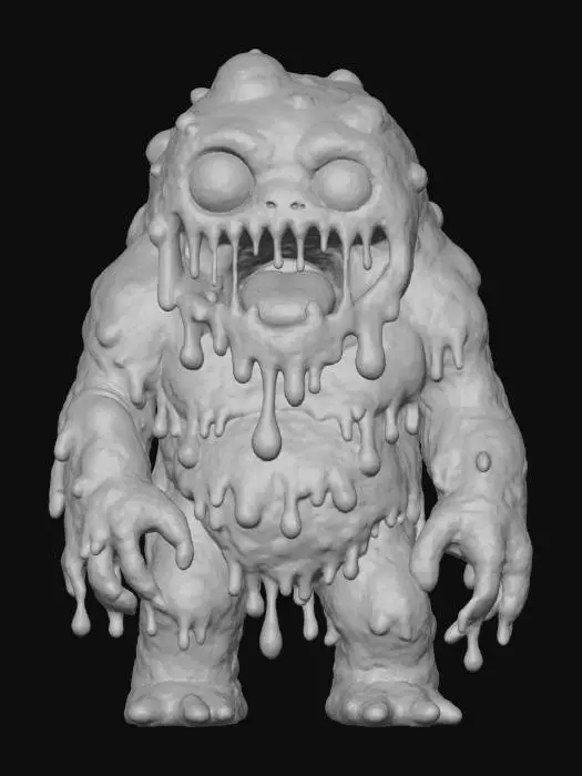 3D model for Glowing Ooze Monster