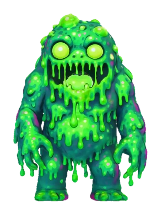 3D model for Glowing Ooze Monster