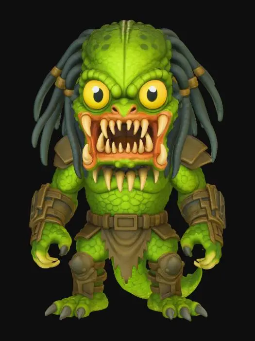 3D model for Green Beastling