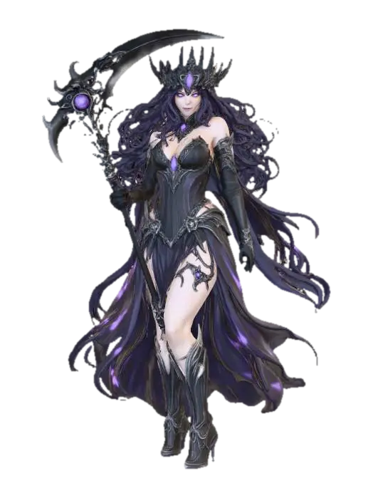 Eclipse Sorceress 3D model, vytvořený pomocí AI