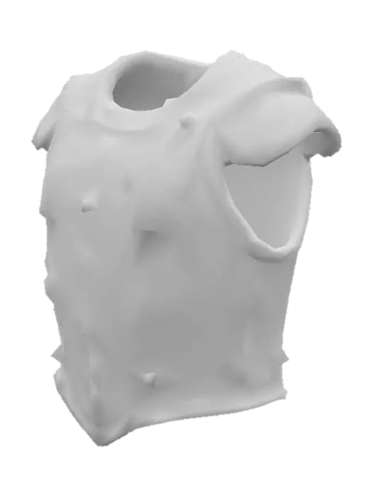 3D model for 3D model of medieval breastplate armor only.
No arms, no legs, no shoulders, no head, no body.
Single object. Standalone armor piece.