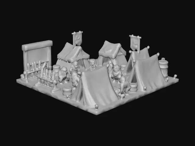 3D model for Mercenary Camp