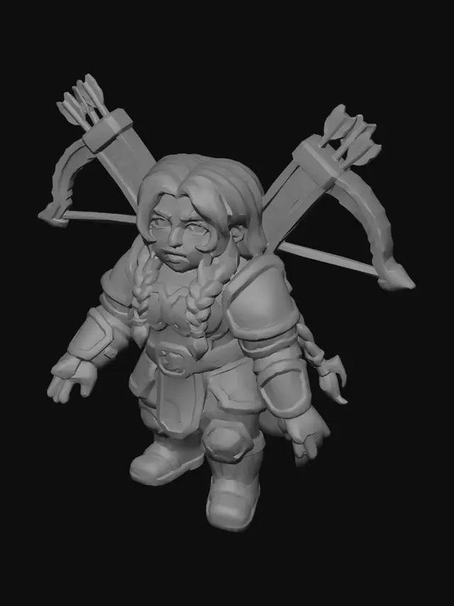 3D model for Flamebound Warden