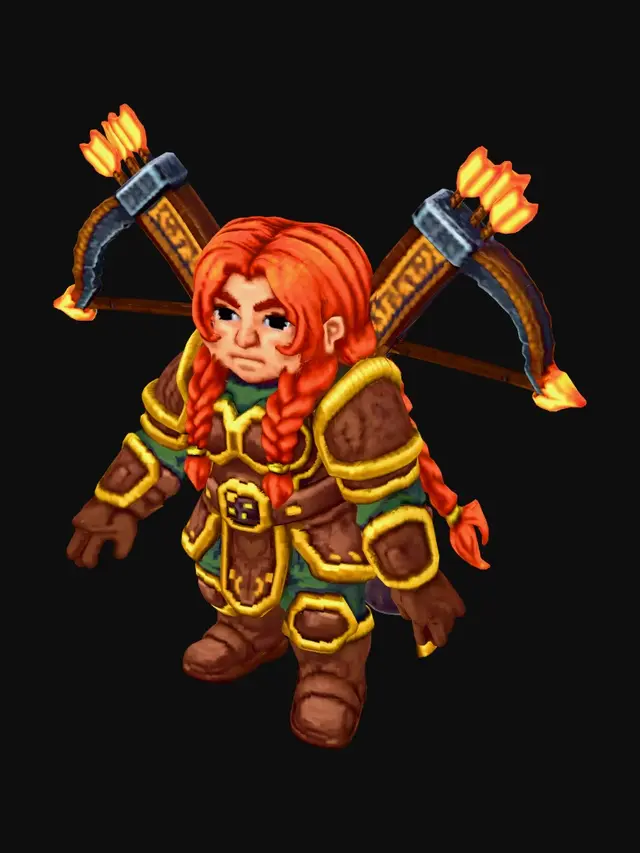 3D model for Flamebound Warden