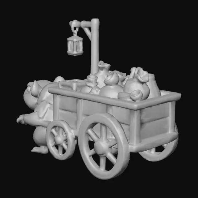 3D model for Ratman Trade Cart