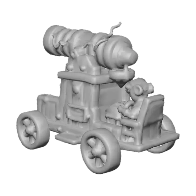 3D model for Steampunk Siege Cart