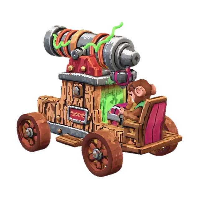 3D model for Steampunk Siege Cart