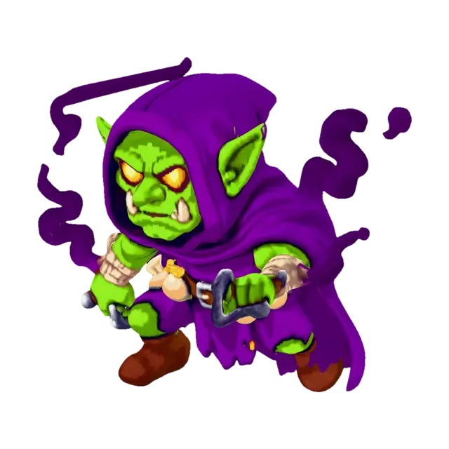 Gloomblade Goblin - Rts 3D model, AI generated