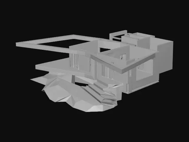 3D model for Wall Structure Wireframe