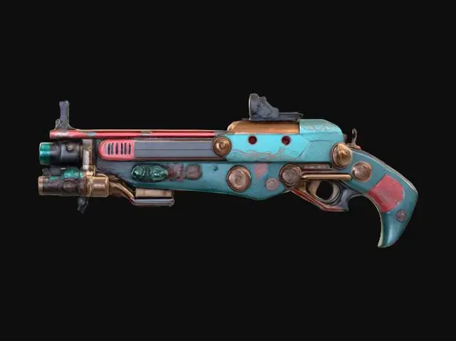 3D model for Neon Blast Phaser