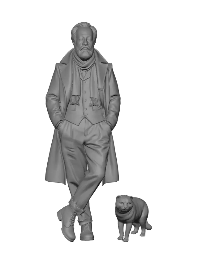 3D model for Dapper Elder and the Cat
