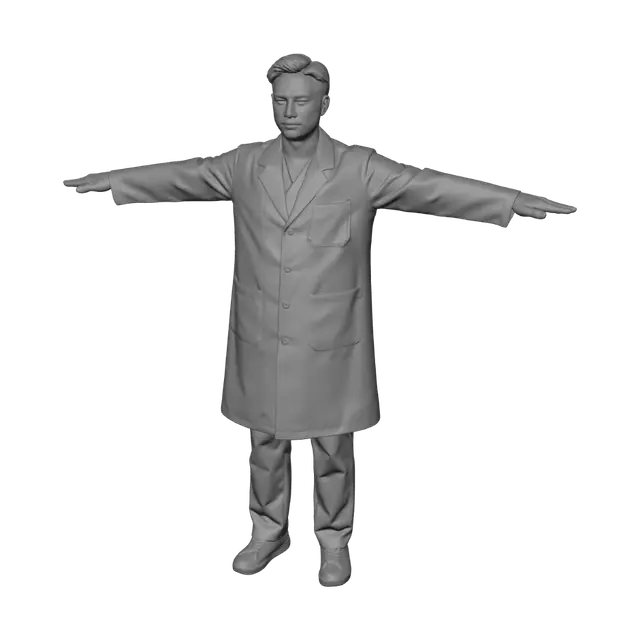 3D model for Doctor with Outstretched Arms