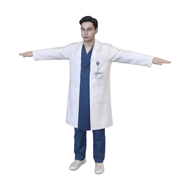 3D model for Doctor with Outstretched Arms