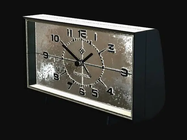 3D model for Retro Table Clock