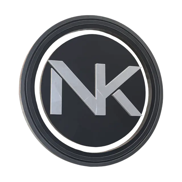 Futuristic Profile Pic 2 - Monogram 3D model, vytvořený pomocí AI