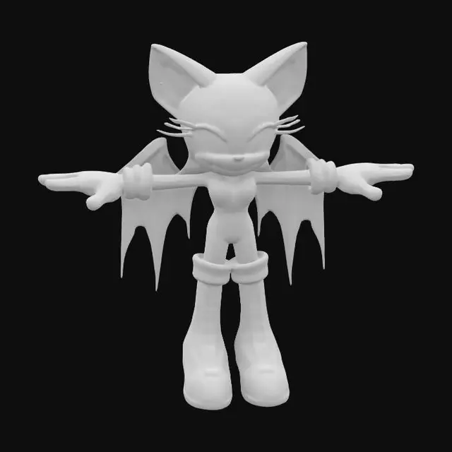 3D model for Bat Character T-Pose