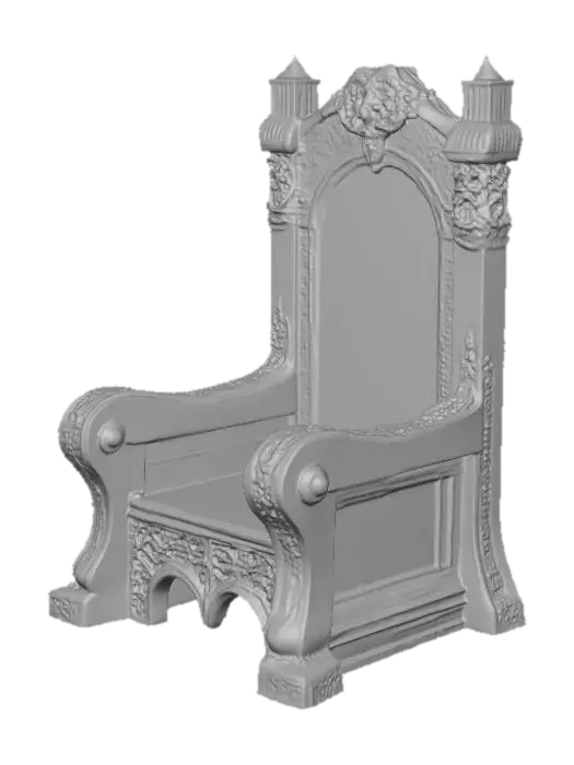 3D model for medeval dungeon chair
