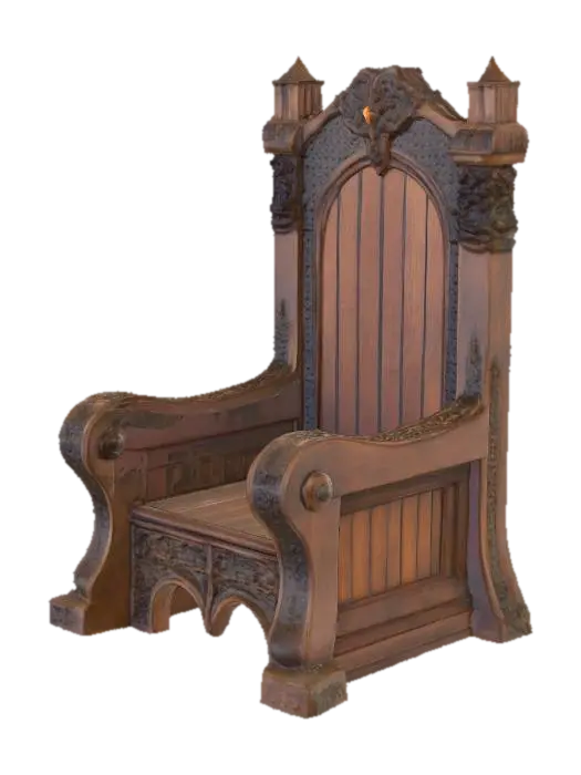 3D model for medeval dungeon chair
