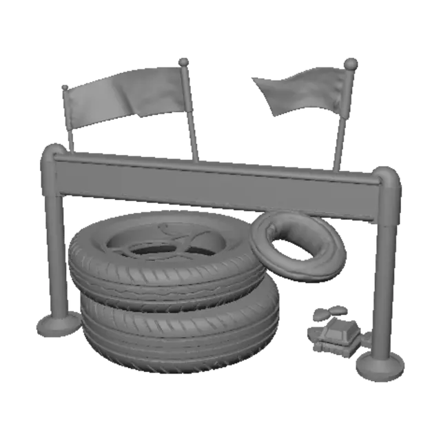 3D model for Checkered Flags and Chocolate