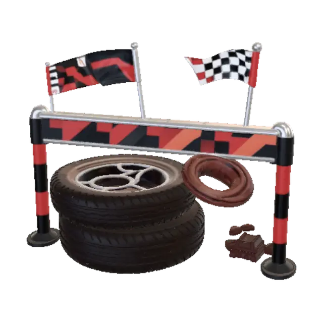 3D model for Checkered Flags and Chocolate