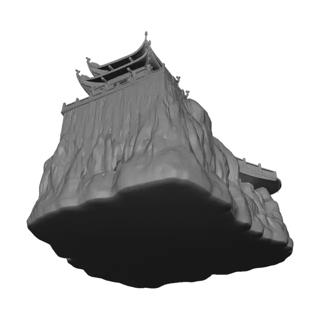 3D model for Cliffside Temple