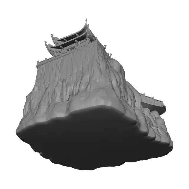 3D model for Cliffside Temple