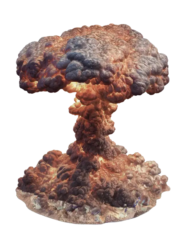 3D model for Mushroom Cloud of Fire