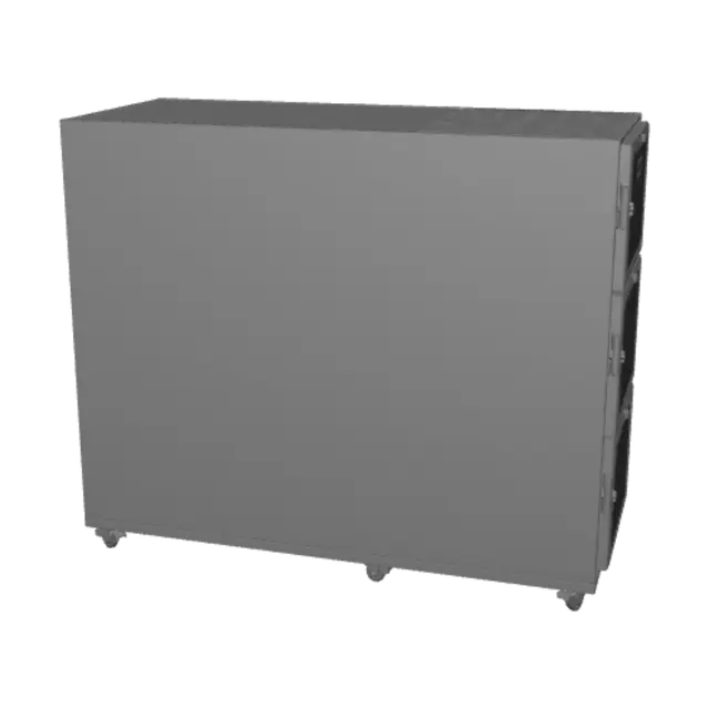 3D model for Labfreez Three-Door Stainless Steel Laboratory Freezer on Wheels