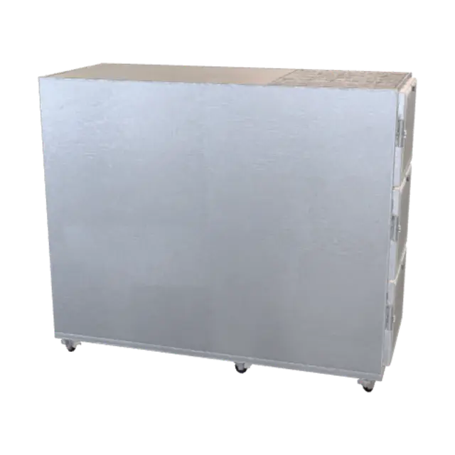 3D model for Labfreez Three-Door Stainless Steel Laboratory Freezer on Wheels