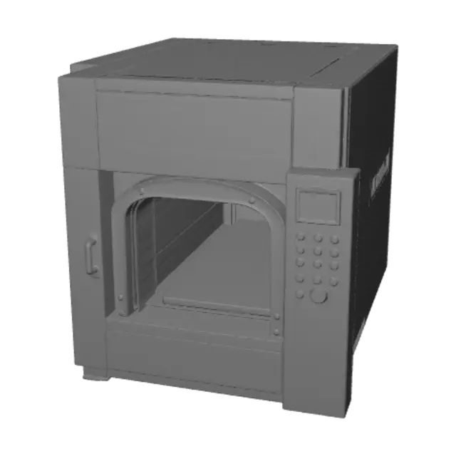 3D model for Cremation furnace