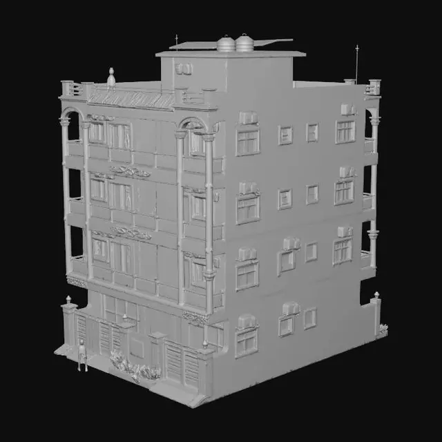3D model for Rooftop Solar Apartment Building